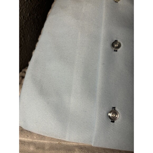 Vintage Challenger Size 15 M 70s Powder Blue Collared Long Sleeve Unused - Picture 6 of 16